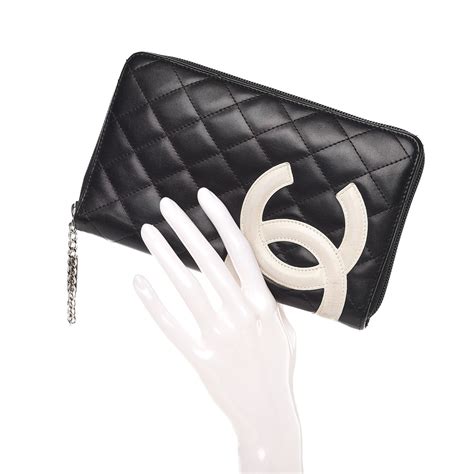 chanel cambon zip around wallet|Chanel Cambon Wallet .